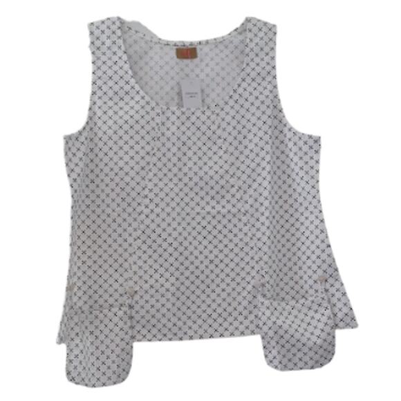 TULIP CLOTHING UNIQUE SLEEVELESS TOP SIZE MEDIUM - Picture 5 of 6